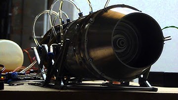 2e test mini axial turbojet engine