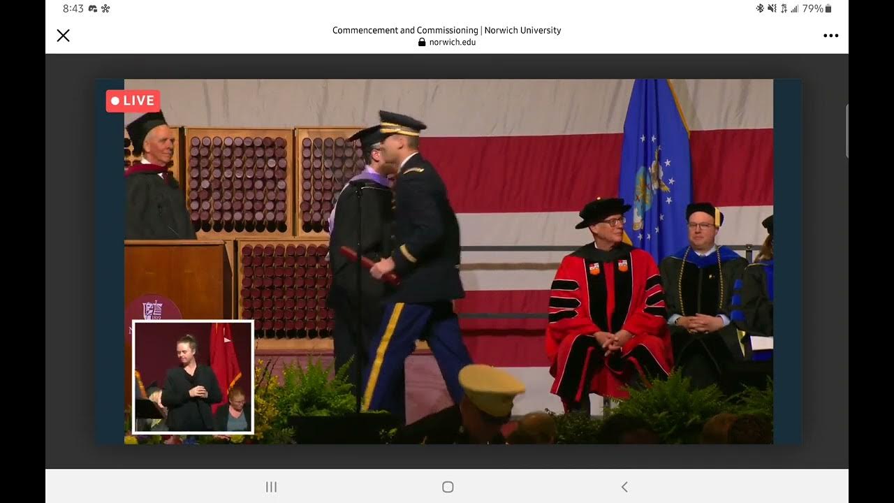 Norwich University Commencement 2022, College of Professional Schools