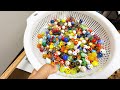 Let's make a marble run course ☆ Wooden slope & colorful marbles #asmr #marblerun