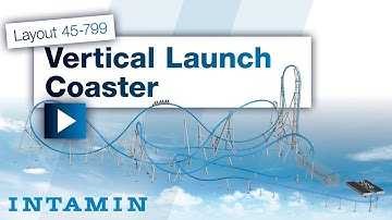 Intamin Vertical Launch Coaster Layout 799m