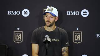 Ryan Hollingshead talks after LAFC lost 4-1 to the Quakes at home