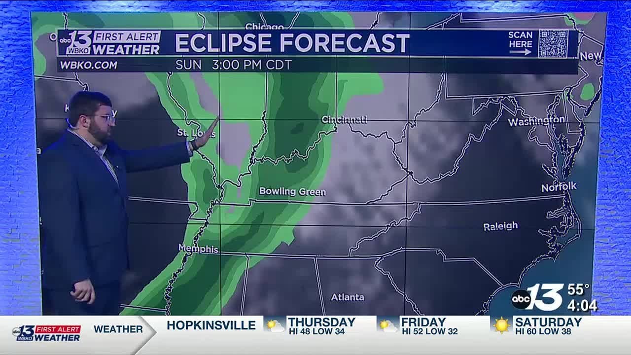 Total Solar Eclipse viewing forecast - YouTube