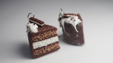Cookies N Cream Cake Tutorial, Polymer Clay Miniature Food Tutorial