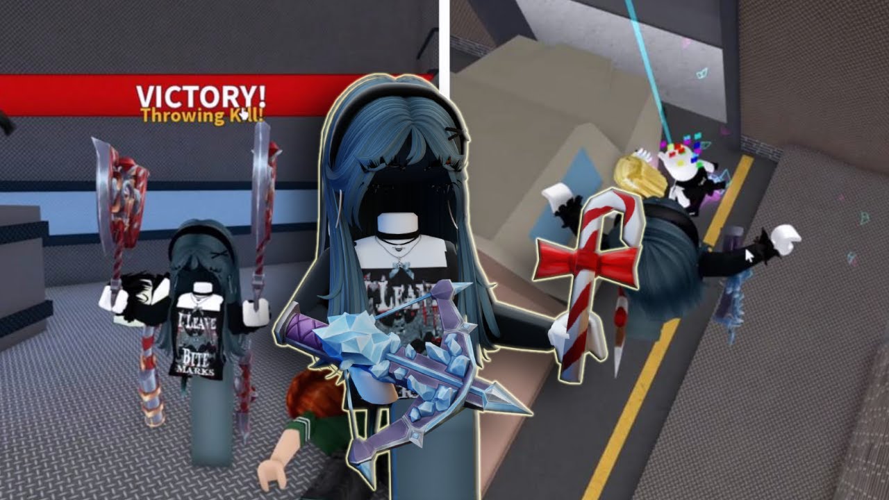 PLAYING MM2 AS A *GIRL TRYHARD* (Murder Mystery 2)