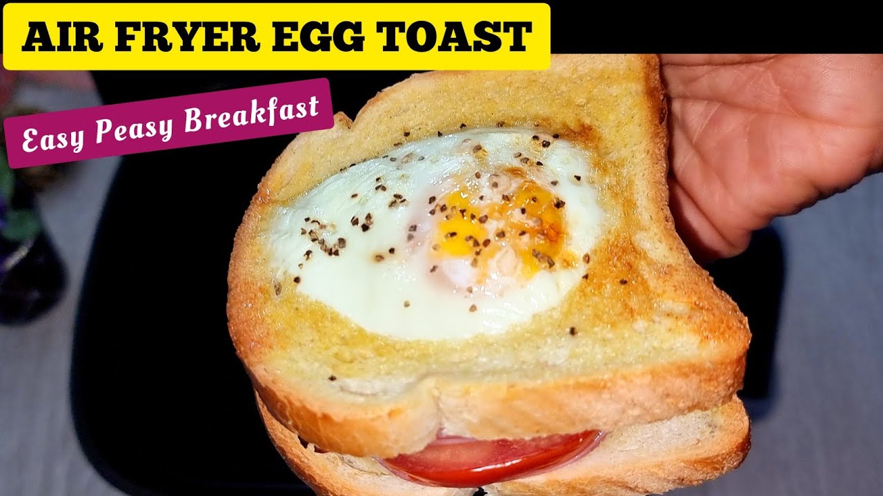 Air fryer Egg Toast Breakfast Recipe. How to make Toast [ Easy Air