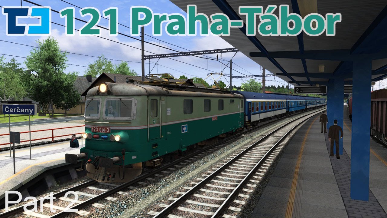 ČD 123 Čerčany to Senohraby (Praha-Tábor) TS2016 [60fps]