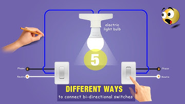 5 Maneras Diferentes para conectar el interruptor conmutador de 3 vías | Método de conexión
