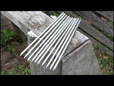 Throwing 10 Rebar Throwing Spikes At A Small Target (No Spin)
