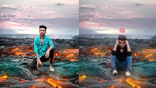 Pranav pg photo editing | lava Concept photo editing | Picsart manipulation Tutorial screenshot 4