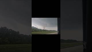 Invisible Tornado Kicks Up Dirt In Missouri #weather #tornado
