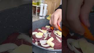 Тушёное мясо с овощами. Вкуснейший обед или ужин без заморочек ?мамаготовиттушонаякартошкасмясом