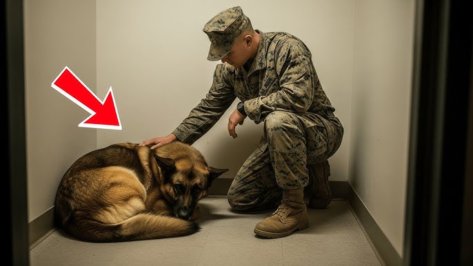 A Terrified German Shepherd Had Never Felt a Gentle Hand—Until a U.S.  Marine Changed Everything