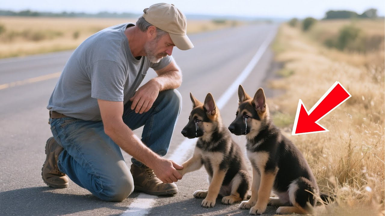 Deux Chiots Supplient Un Inconnu De Les Aider — Ce Qu’Il Découvre Brise Le Cœur De Tous