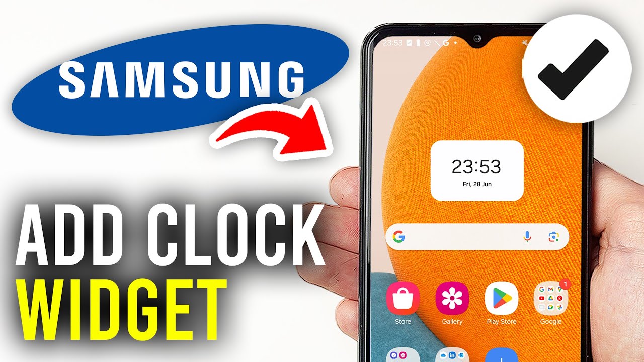 How To Add Clock Widget On Home Screen On Samsung Phone - Full Guide ...