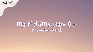 My First ASMR Video (tapping, scratching and purring)