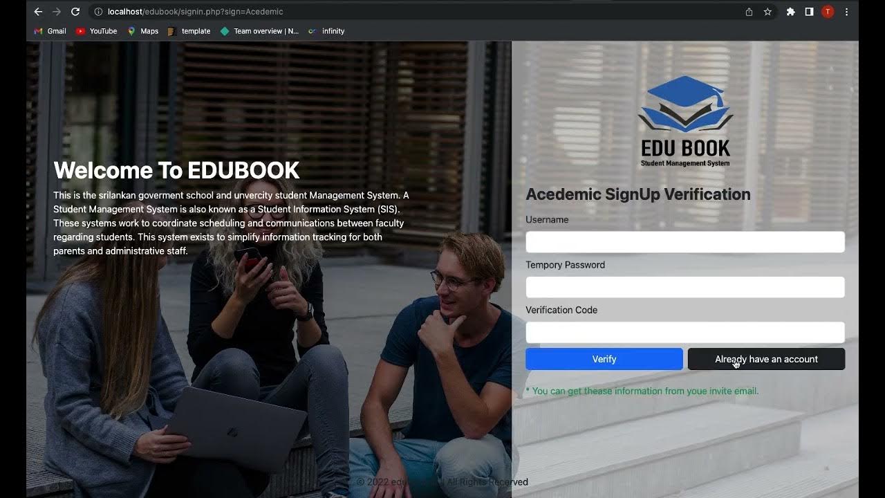 Edu book | TaproDev | Student management System | HTML |CSS | JS ...