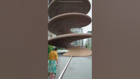 She Made the Biggest Domino Chain