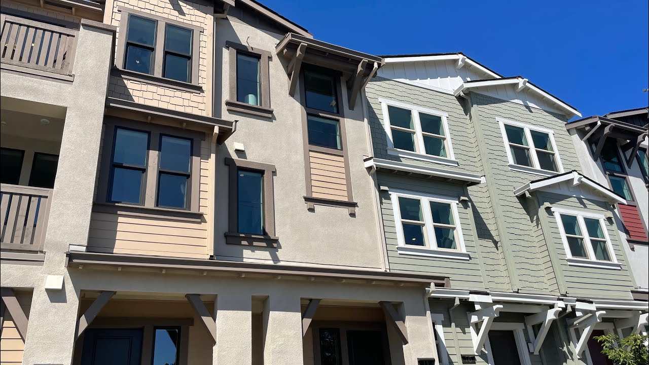 Lavender Plan 2 New Splitlevel Townhome New Construction Landsea Homes Sunnyvale, CA