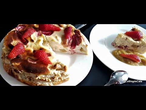 gâteau-au-fromage-blanc,-rhubarbe-et-fraises-(sans-sucre,-ig-bas)