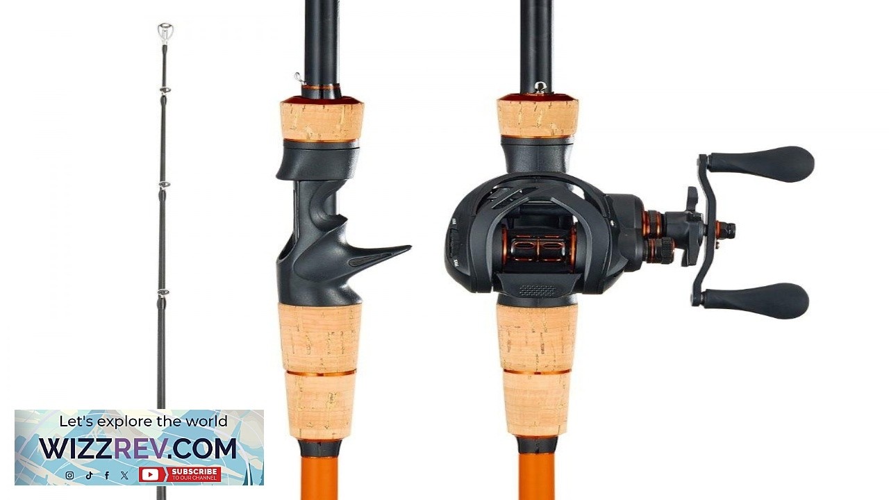 VEVOR Rod and Fishing Reel Combo IM7 Carbon Fiber Baitcasting Rod
