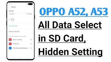 OPPO A52, A53 All Data Transfer in SD Card, Only One Click