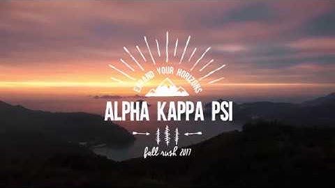 Alpha Kappa Psi - Psi Lambda Fall Rush 2017