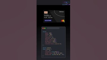 Credit Card Animation 💳 with HTML & CSS | UI Magic! #html #css #shorts #uianimation #frontenddev