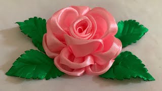 DIY ดอกไม้ริบบิ้น-วิธีทำดอกกุหลาบริบบิ้น-Làm hoa Hồng bằng Ruy Băng