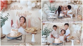 Di Amerika Jasa Mahal geng🥲 DIY party decor!🎉 | Callia’s 3rd Birthday!🎂 vlog 585