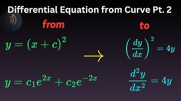 📘 Finding the Differential Equation of a Given Family of Curves – Part 2 | Advanced Explained