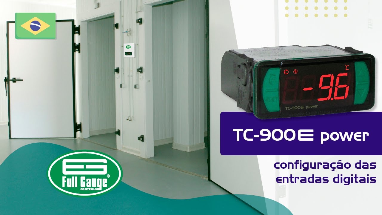 TC-900E power - configuração das entradas digitais