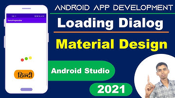 How to Implement Material Design Loading Dialog in Android Studio 2021 | Custom Dialog | Dots