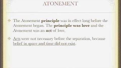1 2 The Separation And The Atonement: The Atonement As Defence - A Course in Miracles