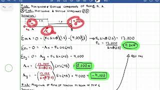 CEEN241 FBDs and 2D Rigid Body Supports Statics HW15