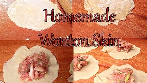 Easy Homemade Wonton/Dumpling Skin Wrappers for Dim Sum