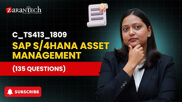 C_TS413_1809 - SAP S4HANA Asset Management (135 Questions) | ZaranTech DotCom