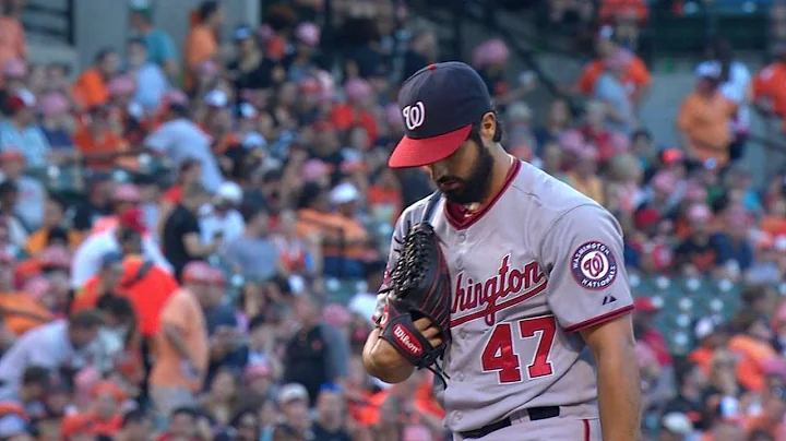 WSH@BAL: Gio allows one run over six-plus innings