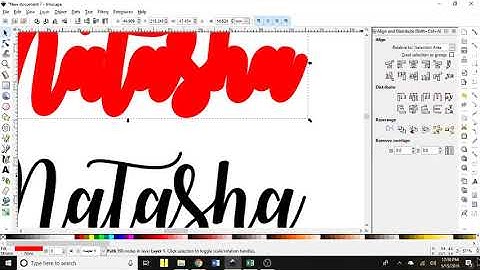 Offset Text in Inkscape for Design Space