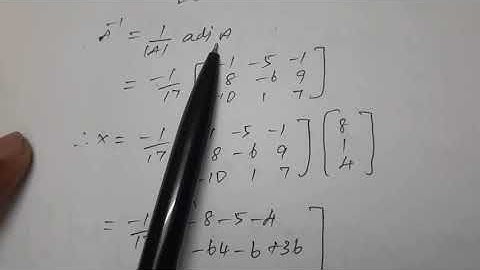 11th Business Maths Chapter 1 Matrices and Determinants - Class 30