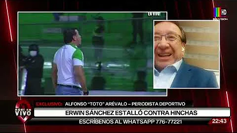 Erwin Snchez estall contra hinchas