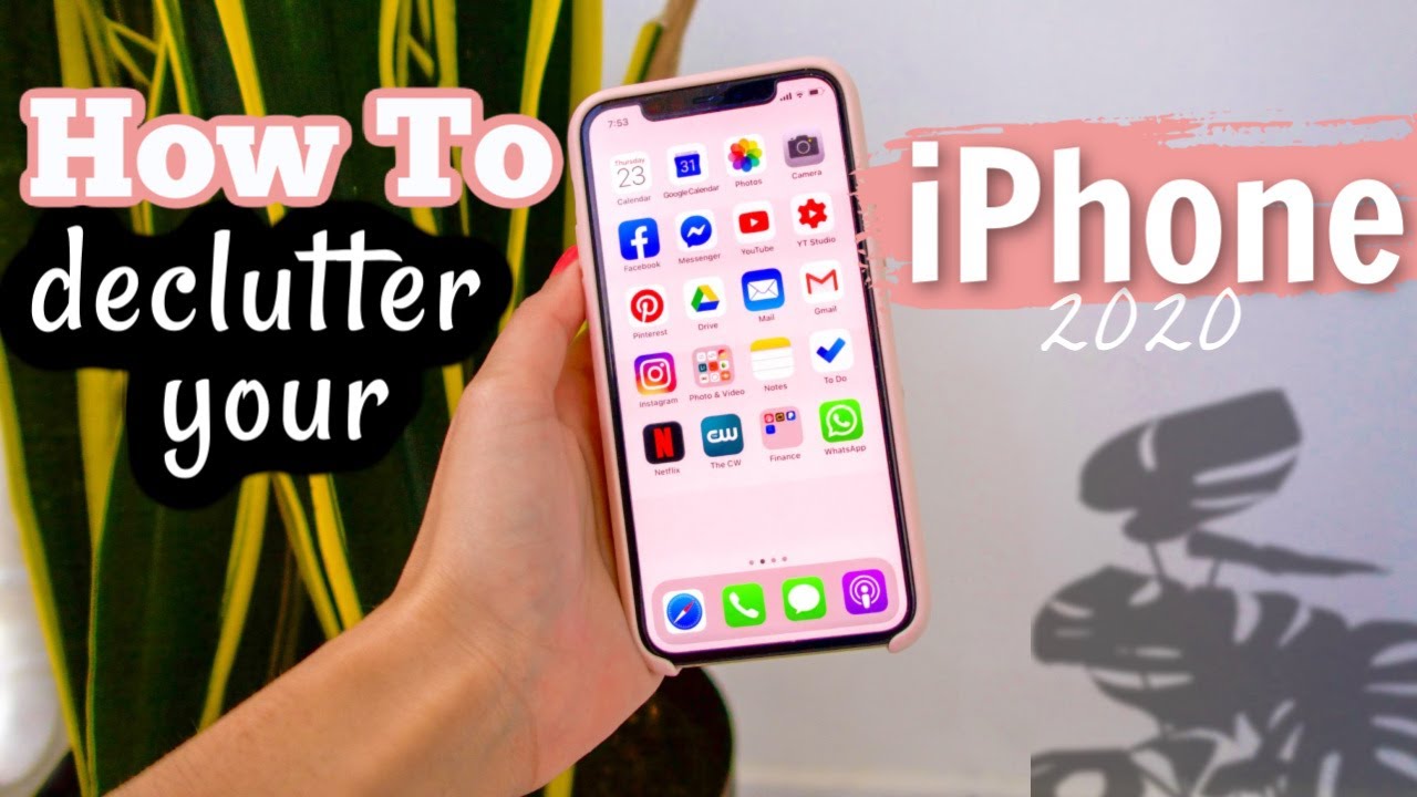 HOW TO DECLUTTER YOUR PHONE 2020 | simple organizing tips & tricks ...