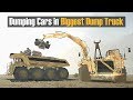 Spintires Mudrunner Dumping Cars in Biggest Dump Truck 8x8