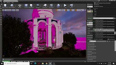 Cel Toon Outline Post Process Shader Material For UE4 - Sun Temple