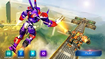 Flying super hero robot monster transform fighting gameplay 2017