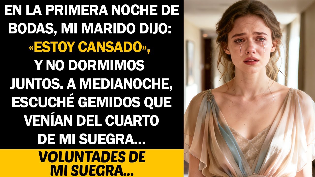 En la noche de bodas, mi marido dijo  Estoy cansado   Horas después, oí unos gemidos extraños y