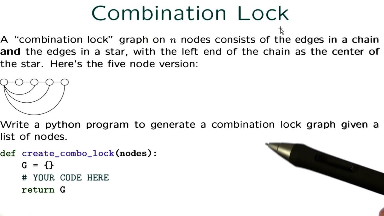 Make A Combination Lock - Intro to Algorithms - YouTube