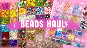 ✨ASMR Bead Haul + Organisation | Satisfying Beads with Relaxing Music + No Talking✨