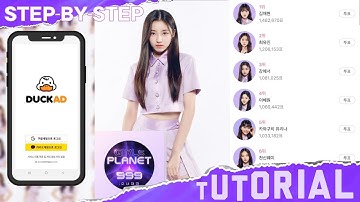 GIRLS PLANET DUCKAD VOTING TUTORIAL