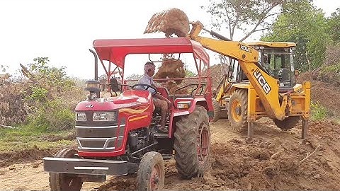 Mahindra Yuvo 415Di Tractor With Fully Overloaded Trolley | Jcb Videos | All about Tractors and Jcb