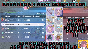 ASSASSIN CROSS DUAL DAGGER ASPD LIFESTEAL BUILD | RAGNAROK X NEXT GENERATION